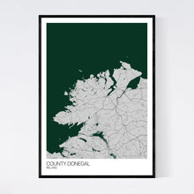 Load image into Gallery viewer, County Donegal Region Map Print
