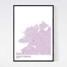 Load image into Gallery viewer, County Donegal Region Map Print