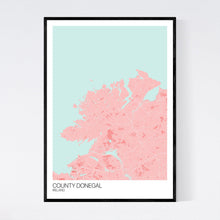 Load image into Gallery viewer, County Donegal Region Map Print