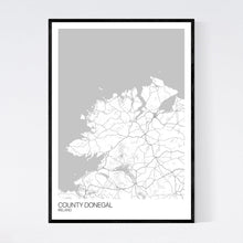 Load image into Gallery viewer, County Donegal Region Map Print