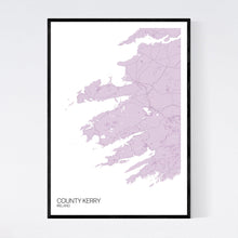 Load image into Gallery viewer, County Kerry Region Map Print