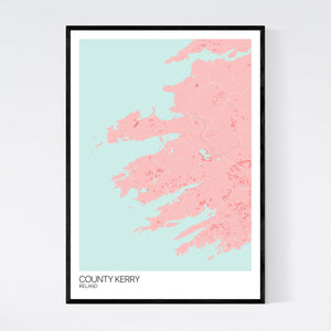 Map of County Kerry, Ireland
