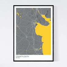 Load image into Gallery viewer, County Louth Region Map Print