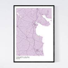 Load image into Gallery viewer, County Louth Region Map Print