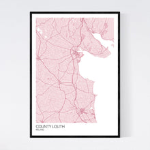 Load image into Gallery viewer, County Louth Region Map Print