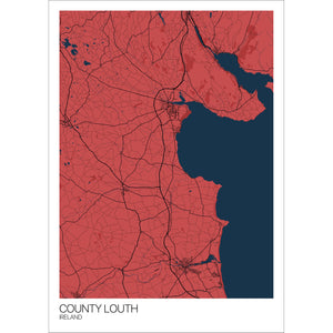 Map of County Louth, Ireland