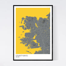 Load image into Gallery viewer, County Mayo Region Map Print