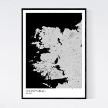 Load image into Gallery viewer, County Mayo Region Map Print