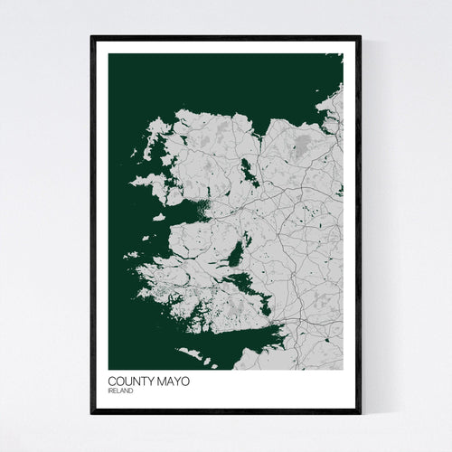 Map of County Mayo, Ireland