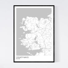 Load image into Gallery viewer, County Mayo Region Map Print