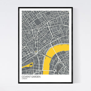 Covent Garden Neighbourhood Map Print