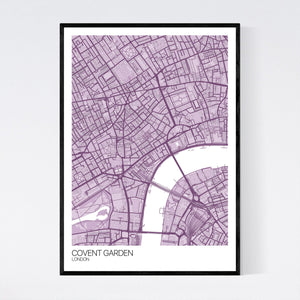 Covent Garden Neighbourhood Map Print