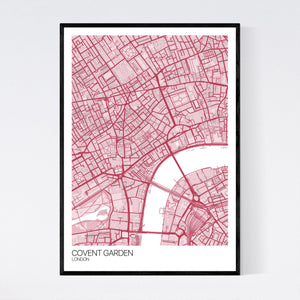 Covent Garden Neighbourhood Map Print