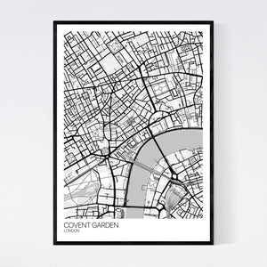 Covent Garden Neighbourhood Map Print