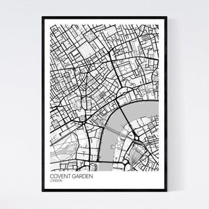 Covent Garden Neighbourhood Map Print