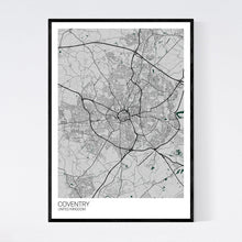 Load image into Gallery viewer, Coventry City Map Print