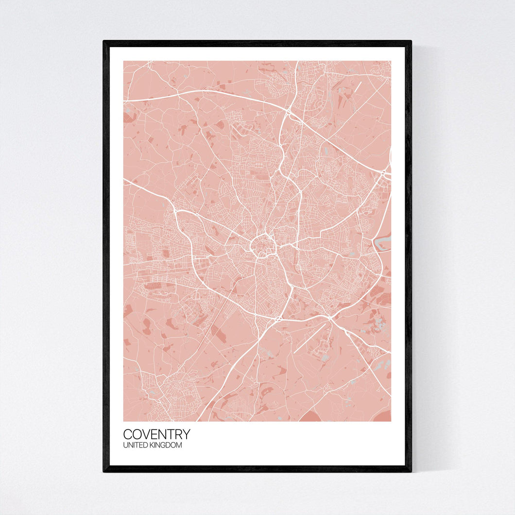 Coventry City Map Print