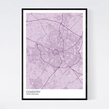 Load image into Gallery viewer, Coventry City Map Print