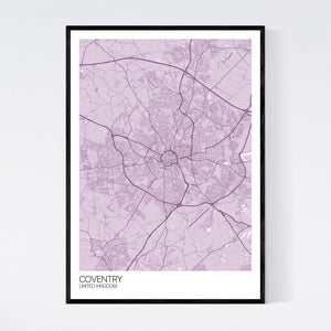 Coventry City Map Print