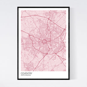 Coventry City Map Print