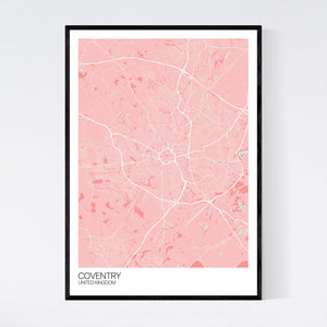 Coventry City Map Print