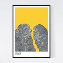 Load image into Gallery viewer, Cowes Town Map Print