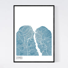 Load image into Gallery viewer, Cowes Town Map Print