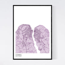 Load image into Gallery viewer, Cowes Town Map Print