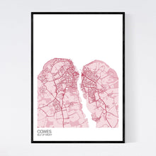 Load image into Gallery viewer, Cowes Town Map Print