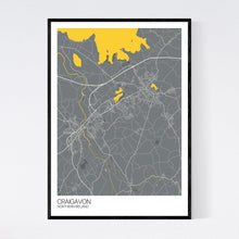 Load image into Gallery viewer, Craigavon City Map Print