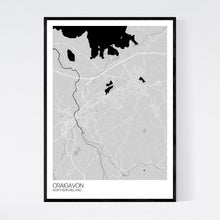 Load image into Gallery viewer, Craigavon City Map Print