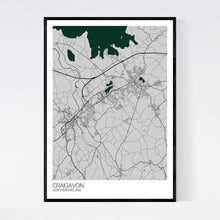 Load image into Gallery viewer, Craigavon City Map Print