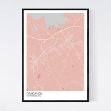 Load image into Gallery viewer, Craigavon City Map Print