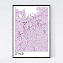 Load image into Gallery viewer, Craigavon City Map Print