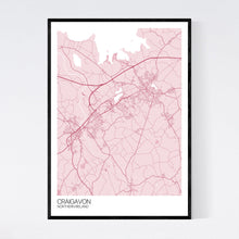 Load image into Gallery viewer, Craigavon City Map Print