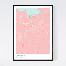 Load image into Gallery viewer, Craigavon City Map Print