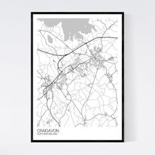 Load image into Gallery viewer, Craigavon City Map Print