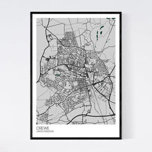 Load image into Gallery viewer, Crewe City Map Print
