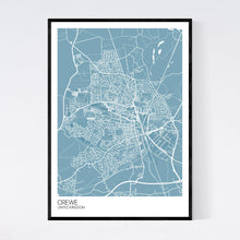Load image into Gallery viewer, Crewe City Map Print