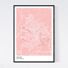 Load image into Gallery viewer, Crewe City Map Print