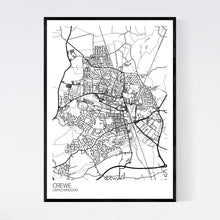 Load image into Gallery viewer, Map of Crewe, United Kingdom