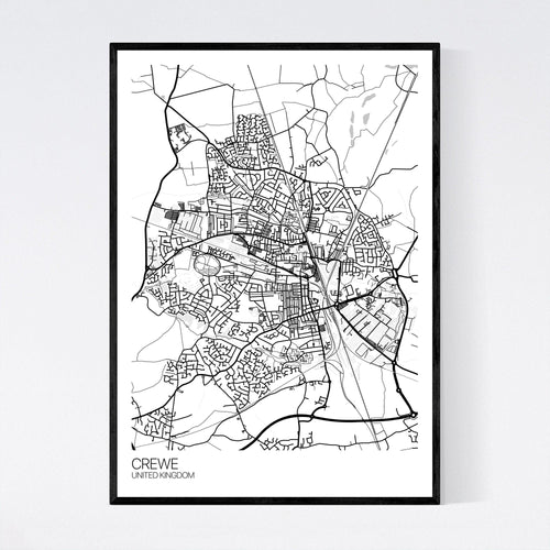 Map of Crewe, United Kingdom