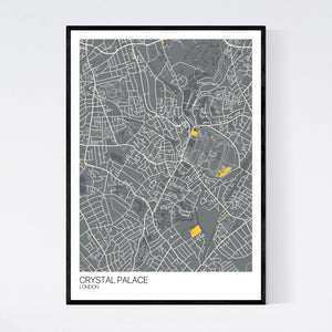 Map of Crystal Palace, London