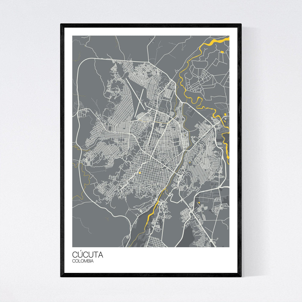 Cúcuta City Map Print