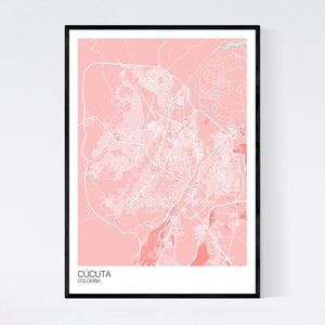 Map of Cúcuta, Colombia