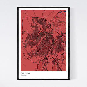 Cúcuta City Map Print