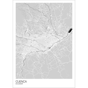 Map of Cuenca, Ecuador