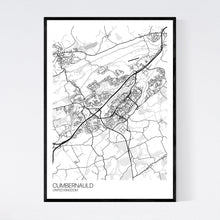 Load image into Gallery viewer, Cumbernauld City Map Print