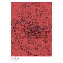 Load image into Gallery viewer, Map of Cumilla, Bangladesh