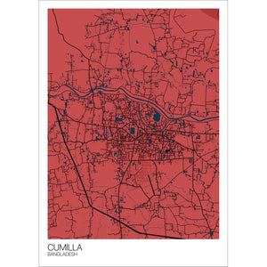 Map of Cumilla, Bangladesh